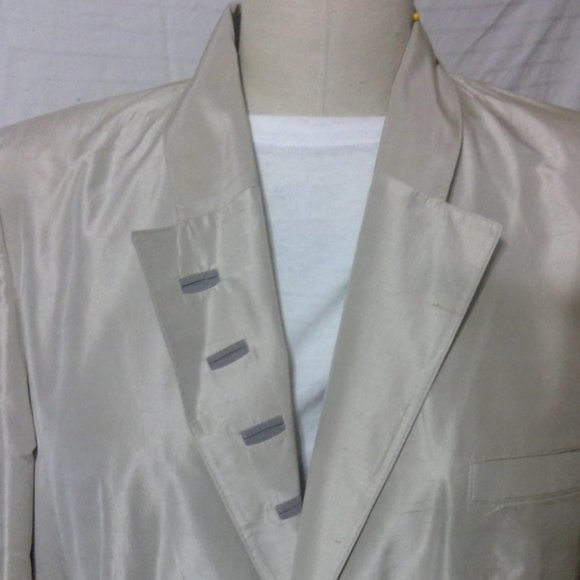 Louis Feraud Vintage Silk Skirt Suit Size 14 - Picture 2 of 15